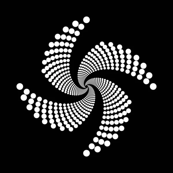 Дизайн Спіральних Точок Фоні Абстрактний Монохромний Фон Векторна Ілюстрація Немає — стоковий вектор