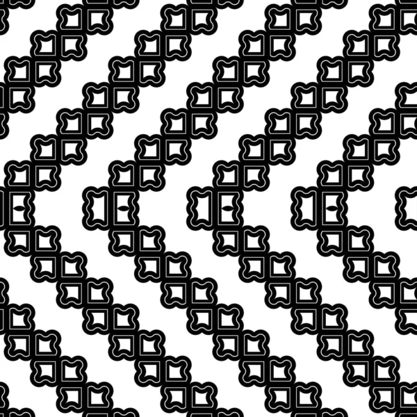 Entwerfen Sie Ein Nahtloses Monochromes Gitter Zickzack Muster Abstrakter Dekorativer — Stockvektor