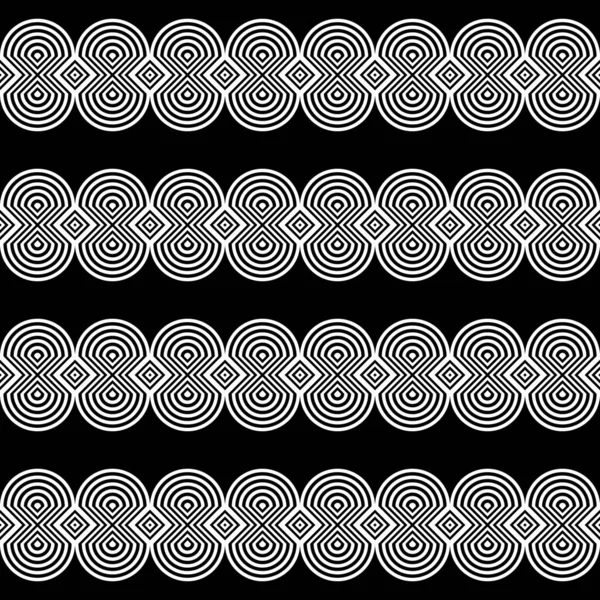 Diseña Patrón Zigzag Sin Costuras Fondo Encaje Monocromo Abstracto Arte — Vector de stock