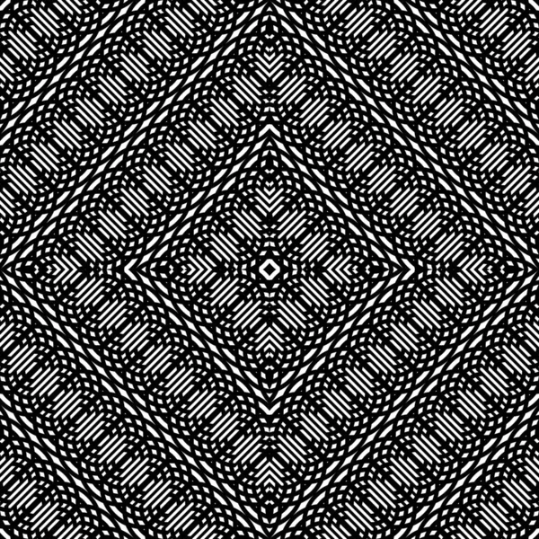 Дизайн Безшовного Монохромного Візерунка Абстрактний Геометричний Смугастий Фон Векторне Мистецтво — стоковий вектор