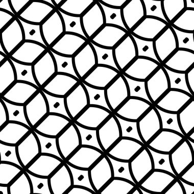Kusursuz ızgara deseni tasarla. Soyut tek renkli geometrik arkaplan. Vektör sanatı
