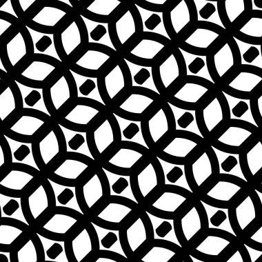 Kusursuz ızgara deseni tasarla. Soyut tek renkli geometrik arkaplan. Vektör sanatı