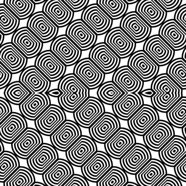 Kusursuz zikzak deseni tasarla. Soyut monokrom çizgili arka plan. Vektör sanatı