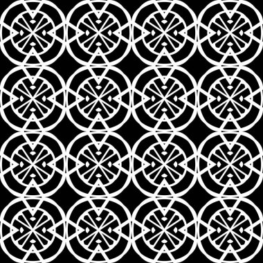 Kusursuz ızgara deseni tasarla. Soyut tek renkli geometrik arkaplan. Vektör sanatı