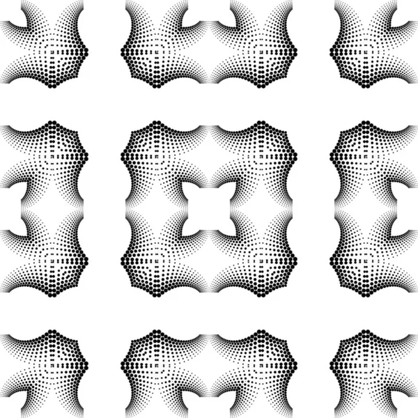 Design Seamless Dotted Pattern Abstract Monochrome Decorative Background Vector Art — Stock Vector