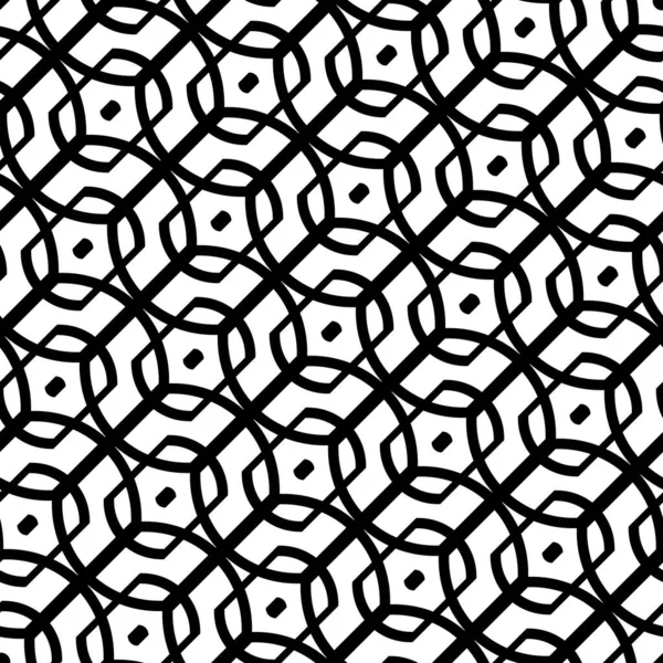 Ontwerp Naadloos Roosterpatroon Abstract Monochroom Geometrische Achtergrond Vectorkunst Stockvector