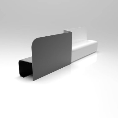 Double Bench beyaz V8 'in 3D görüntüsü