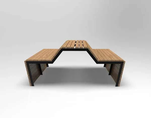 3d image of Bench Colwyn Bay Five v3 — стоковое фото