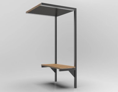 V103 döşemeli Büyük Benç 'in 3B görüntüsü