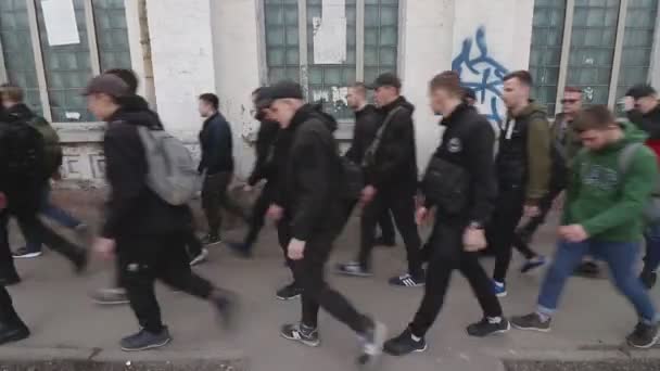 Kyiv Ukraine April 2019 Activists Supporters National Corps Political Party — Stock Video