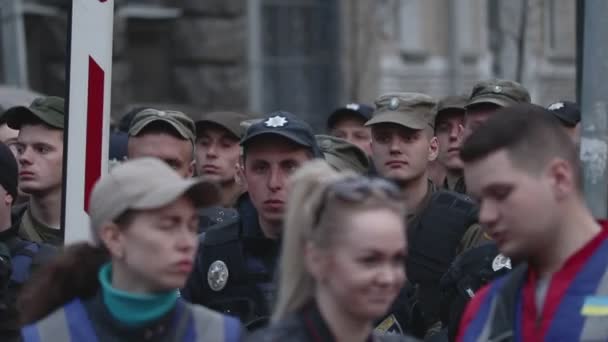 Kiev Ukraine Avril 2019 Des Militants Des Partisans Parti Politique — Video