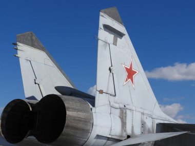 Parçaları ve eski uçak detaylarını Close-Up.