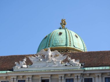 Maria-Theresien-Platz, Viyana, Avusturya, alan net bir gün üzerinde.