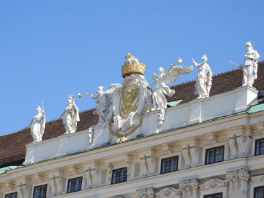 Maria-Theresien-Platz, Viyana, Avusturya, alan net bir gün üzerinde.