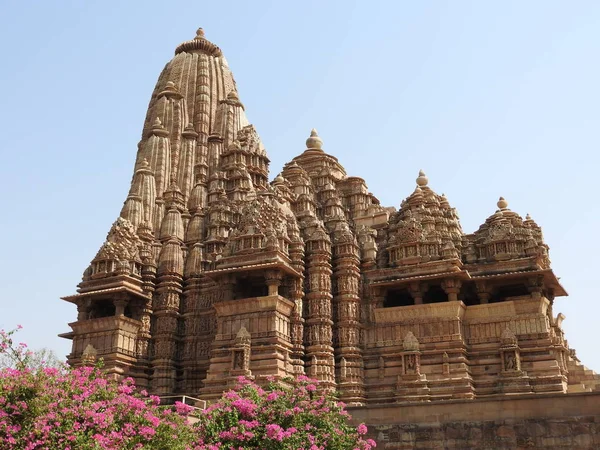 The Western group of temples, Khajuraho, on a clear day, Madhya Pradesh, India, UNESCO world heritage site