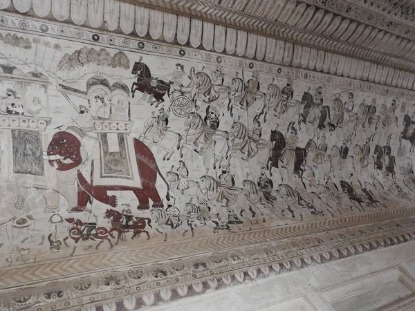 Lakshmi Narayan temple, hinduizmu, Orchha, Madhya Pradesh, Indie — Zdjęcie stockowe