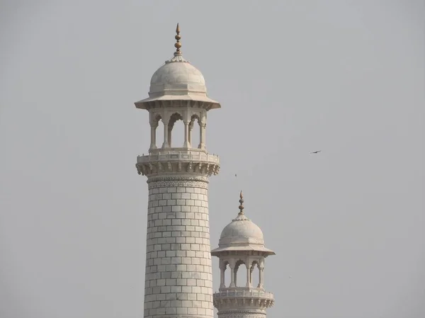 Γκρο πλαν λεπτομέρειες Ταζ Μαχάλ, διάσημο ιστορικό της UNESCO, μνημείο αγάπης, η μεγαλύτερη άσπρος, Μαρμάρινος τάφος στην Ινδία, Άγκρα, Ουτάρ Πραντές. — Φωτογραφία Αρχείου