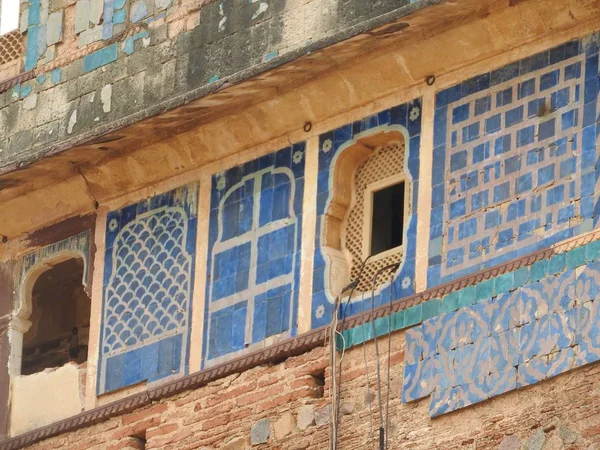 Jehangir Mahal Orchha Fort, Religia hinduizmu, antyczny architektura, Orchha, Madhya Pradesh, Indie. — Zdjęcie stockowe