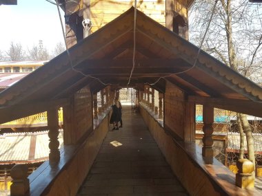 Izmailovo, Moskova, Rusya 'daki Kremlin' in güzel manzarası.