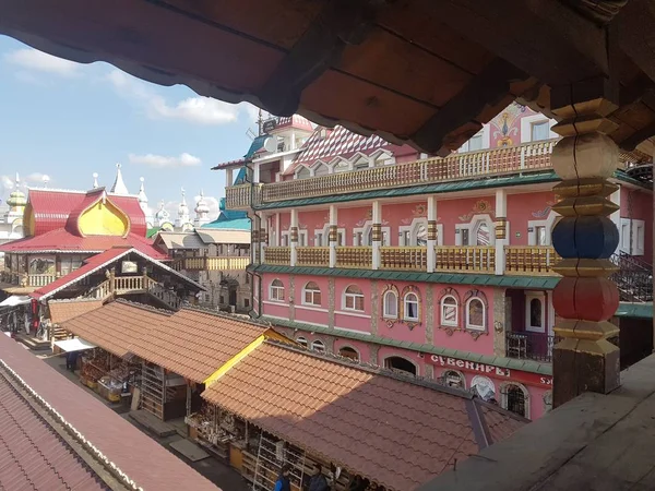 Hermosa vista del Kremlin en Izmailovo, Moscú, Rusia. — Foto de Stock