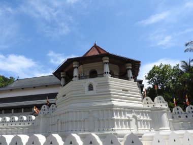 Kandy, Sri Lanka 'da Kutsal diş kalıntı Sri Dalada Maligawa Tapınağı. Ayrıntılar emanetler Budist tapınak Kandy Krallığı Kraliyet Sarayı kompleksi bulunan.