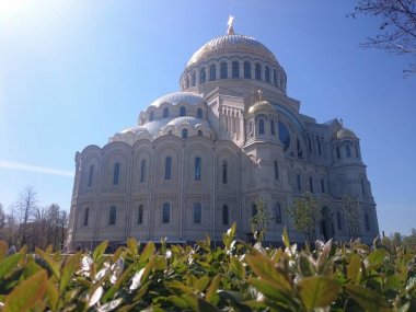 Kronstadt 'da St. Nicholas deniz Katedrali, St. Petersburg, Rusya.