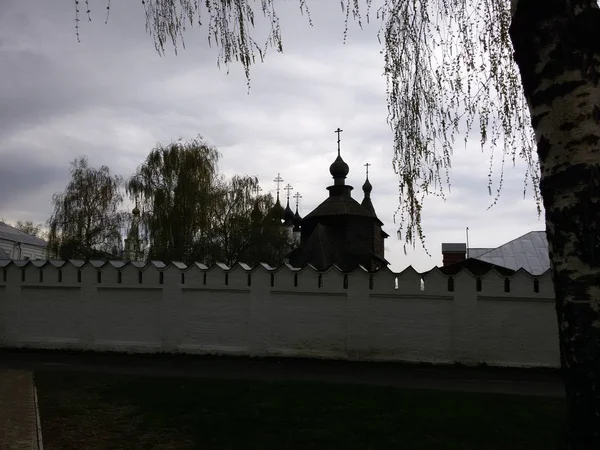 황금 반지, 러시아. 수태 고 지 수도원, 무 롬 대성당 및 벨 타워. — 스톡 사진