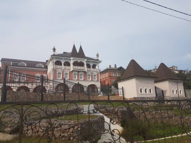 Myshkin odasında sabah ışık kışın Myshkin şehir.