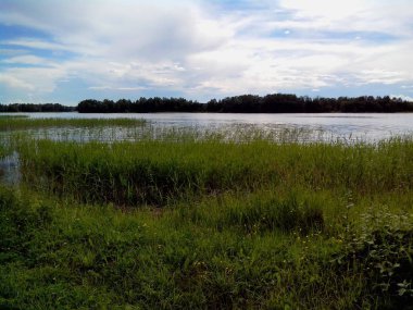 Kizhi adası Onega gölünde yer almaktadır. karelia Cumhuriyeti. Unesco dünya mirası listesi.