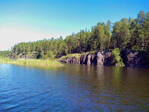 Amazing nature of Valaam island. The wonderful island of Valaam is located on lake Ladoga, Karelia. Balaam - step to the sky — Stock Photo, Image