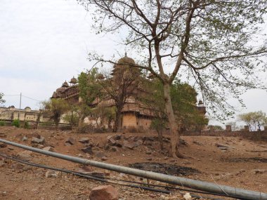 Jehangir Mahal, Orchha Fort, Religia Hinduizm, antik mimari, Orchha, Madhya Pradesh, Hindistan.