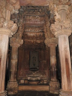 Fresk Visvanatha-Khajuraho, Madhya Pradesh, Hindistan, Unesco mirası da dahil olmak üzere Batı grubu tapınak içinde erotik