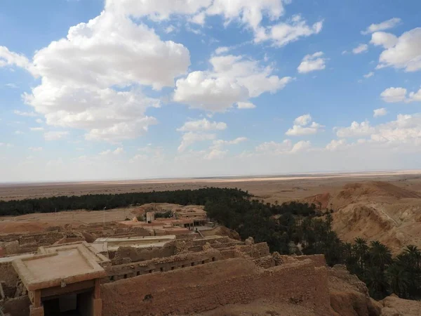 Paysage désert sensuel ciel clair, Sahara, Afrique . — Photo