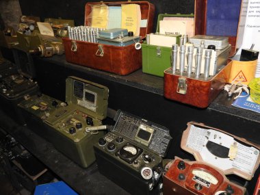 Underground Soviet bunker during the war, details and elements