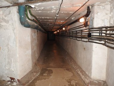 Underground Soviet bunker during the war, details and elements
