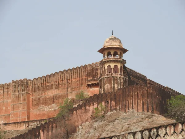 자이푸르 근처의 요새입니다 라자스탄 — 스톡 사진