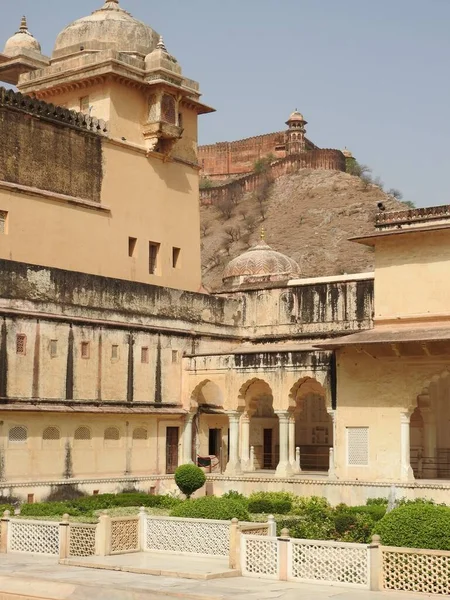 Beautifoul Amber Fort Nära Jaipur Stad Indien Rajasthan — Stockfoto