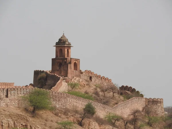 Krásný Amber Fort Poblíž Města Jaipur Indii Rajasthan — Stock fotografie