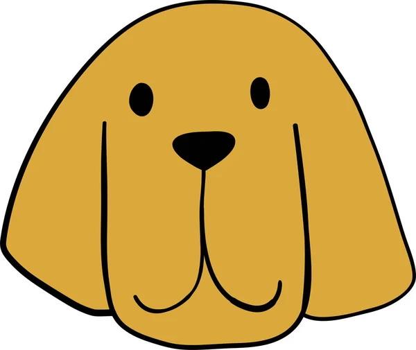 Retrato Cãozinho Bonito Bloodhound Amigo Cão Ilustração Vetorial Isolado Sobre —  Vetores de Stock