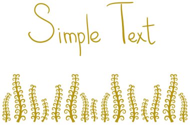 Sonbahar ot ve çiçek vektör seti