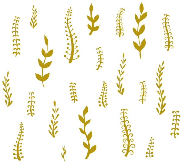 秋の草のパターン — ストックベクタ