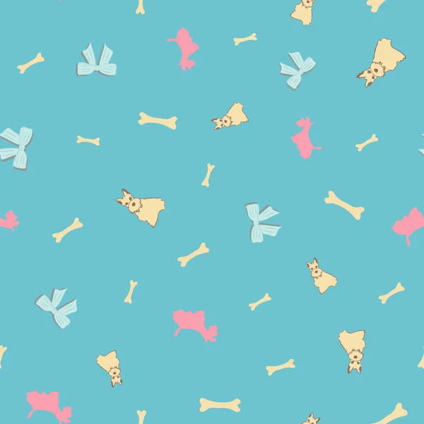 Scottie Dog Pattern Print Collection Repeat Seamless in Vector