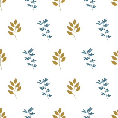 Sonbahar Sonbahar Kesintisiz Tekrar Desen Baskı Vektör