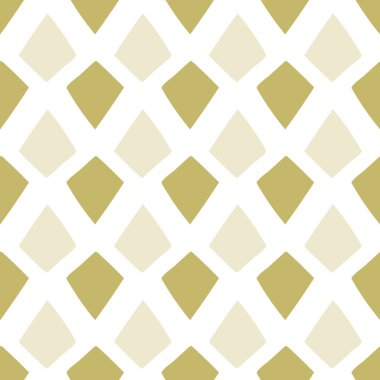 Yeşil Altın Şekiller Bahçe Çiçek Geometrik Koleksiyonu Tekrar Desen Vektör Baskı