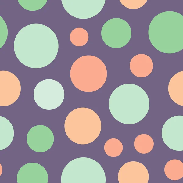 Polka dots tuin bloemen collectie herhalen patroon vector print — Stockvector