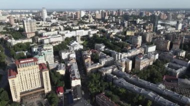 Kyiv 'in yukarıdan görünüşü. Ukrayna. Hava görünümü