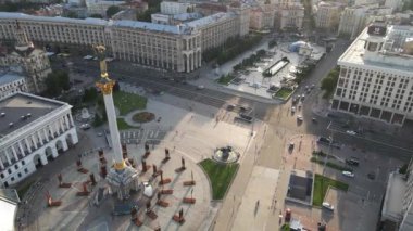 Kyiv. Ukrayna: Independence Meydanı, Meydan. Hava görünümü