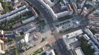 Kyiv. Ukrayna: Independence Meydanı, Meydan. Hava görünümü