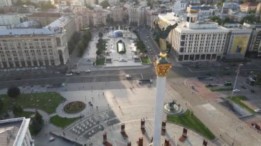 Kyiv. Ukrayna: Independence Meydanı, Meydan. Hava görünümü