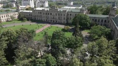 Kyiv. Ukrayna. Kyiv Politeknik Enstitüsü. Hava görünümü.